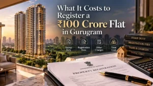 Cost of registering a ₹100 crore flat in Gurugram